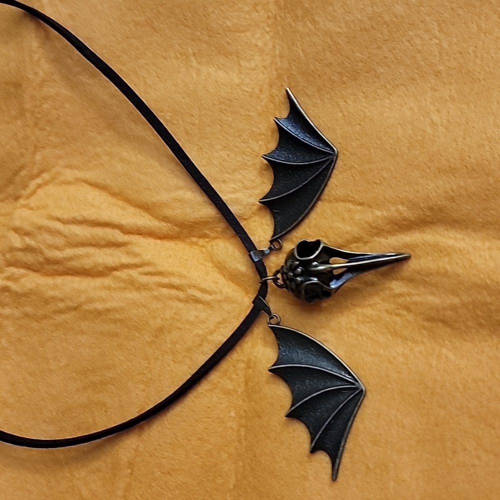 Bat-wing, mardigras necklace